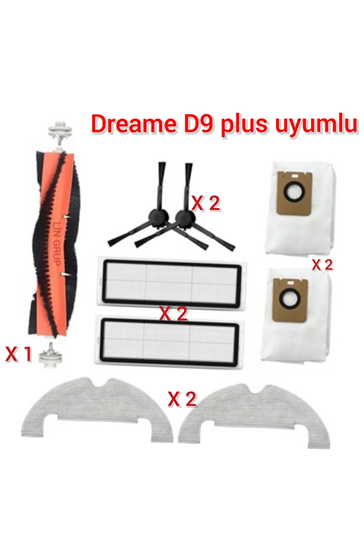 Dream e  D9 plus uyumlu yedek parça seti