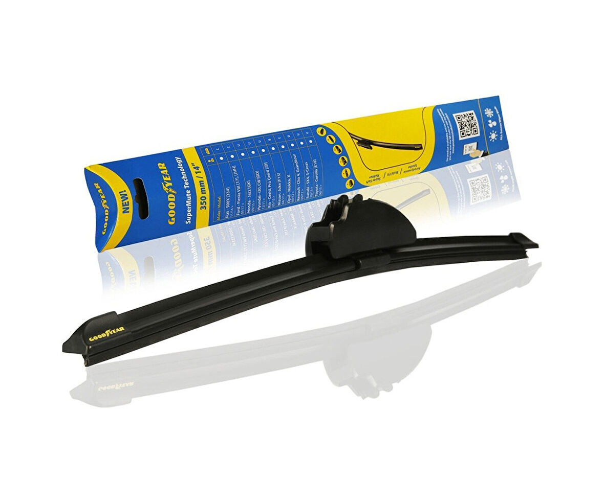 480 mm Muz Tipi Çoklu Aparatlı Ön Silecek Süpürgesi