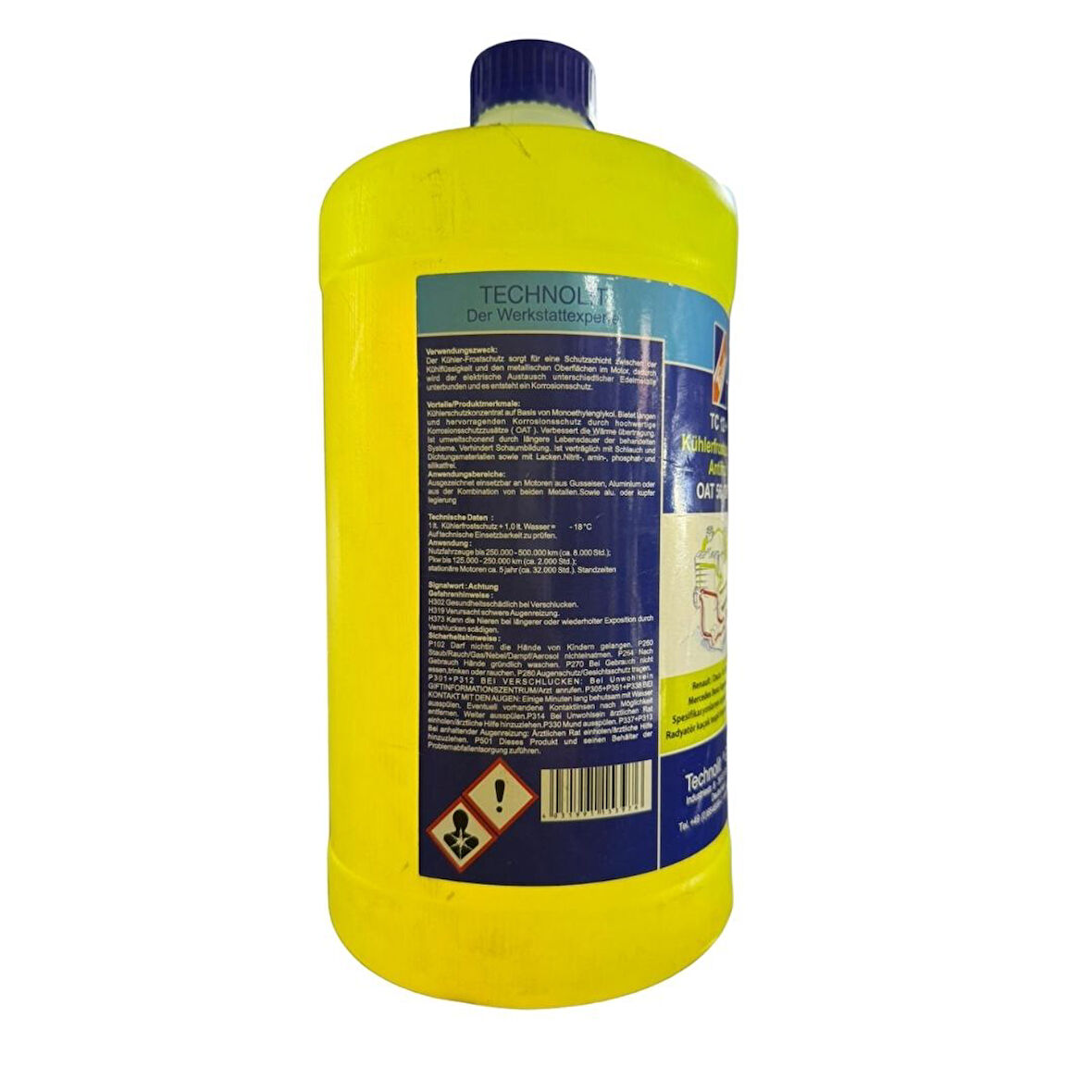 OAT Teknolojili Konsantre Antifriz Sarı Renault Ford Onaylı 3L