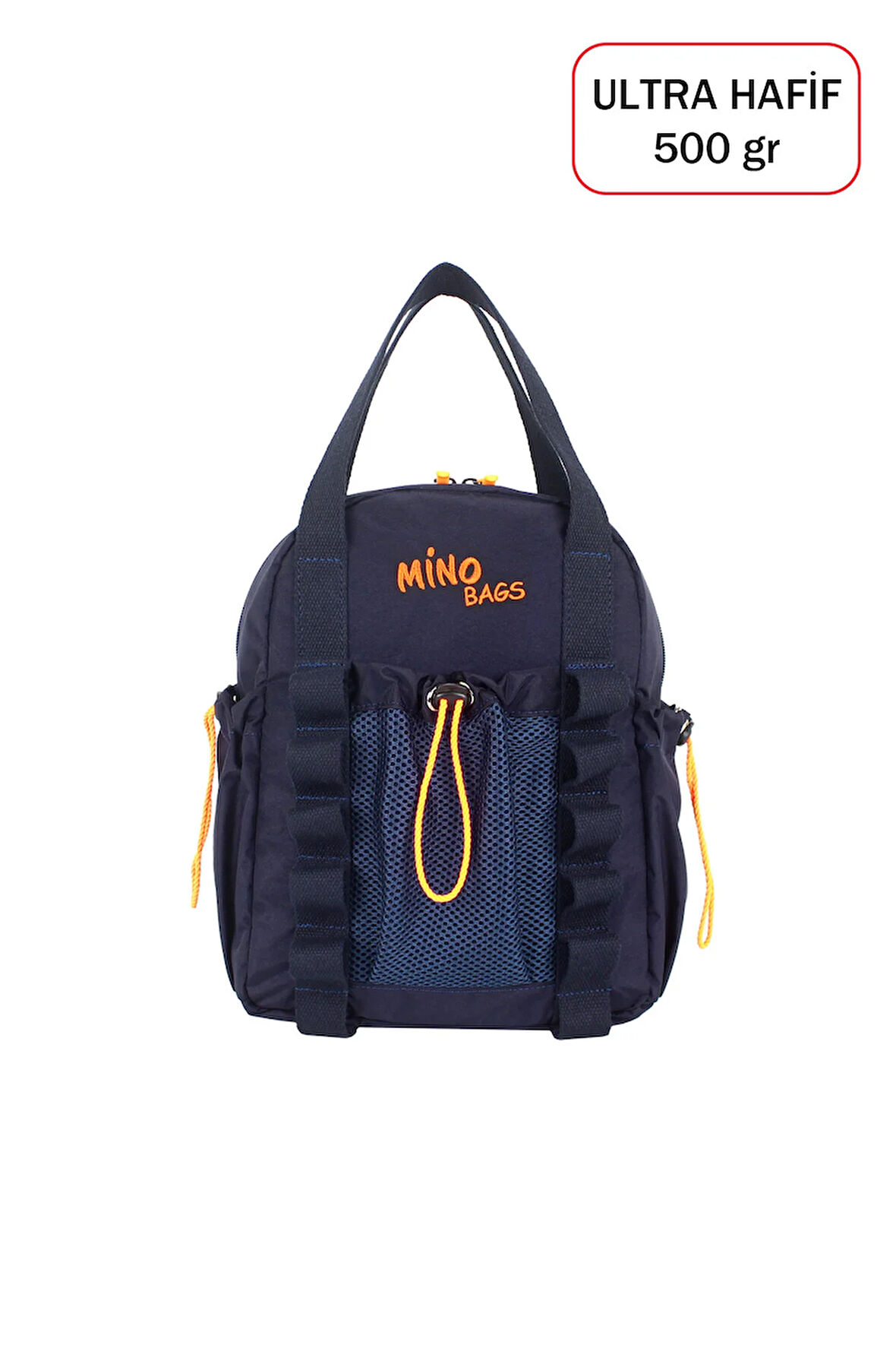 Fonksiyonel Ultra Hafif Lacivert Kadın Sırt Çanta El ve Omuzda Kullanım Yeni Nesil Su İtici Kumaş