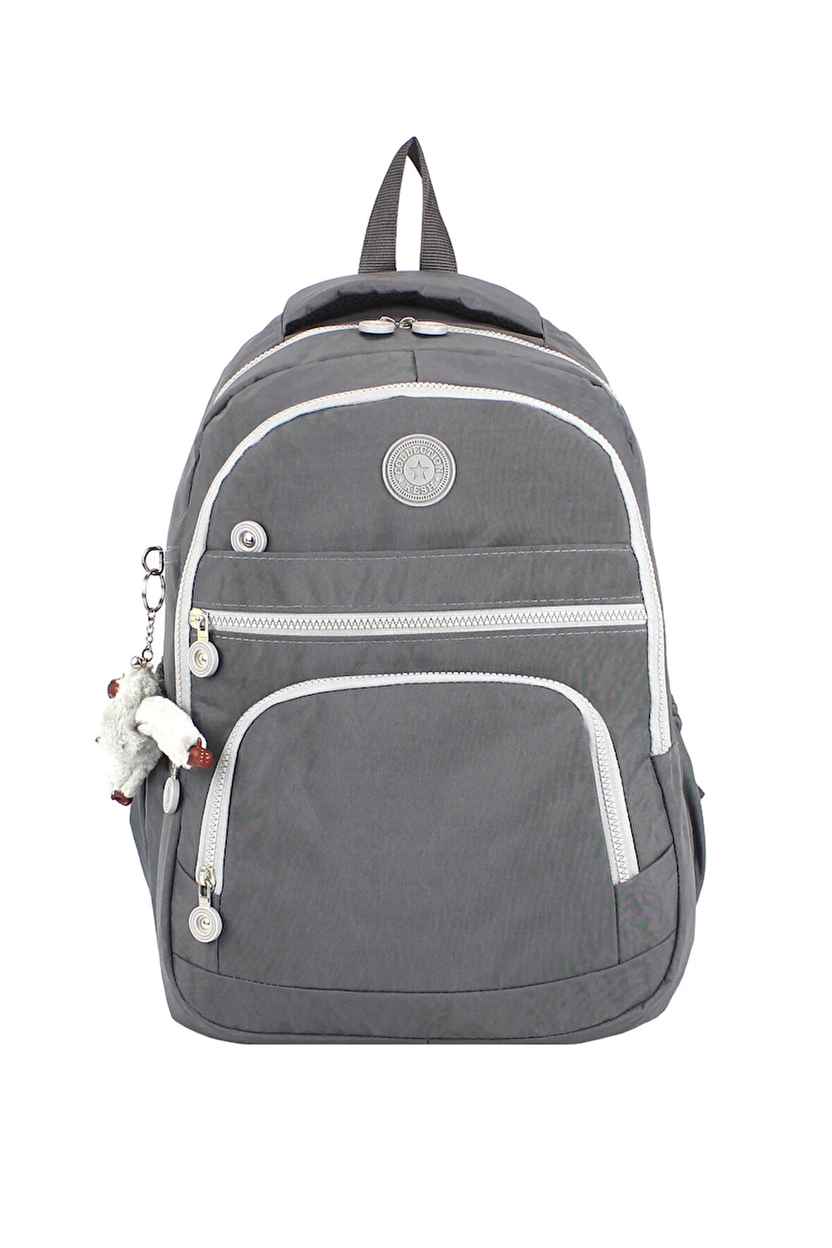 Dada Okul Sırt Çantası Gri Ortaokul Lise Geniş İç Hacim Ortopedik Su Geçirmez Kumaş