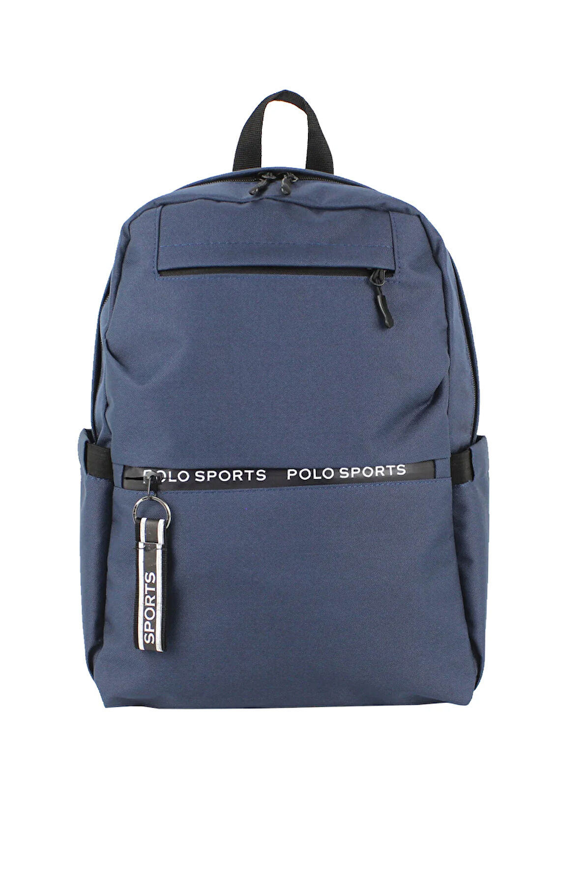 Lacivert Okul Sırt Çantası Ortaokul Lise Geniş İç Hacim Su Geçirmez Kumaş Yandan Cepli