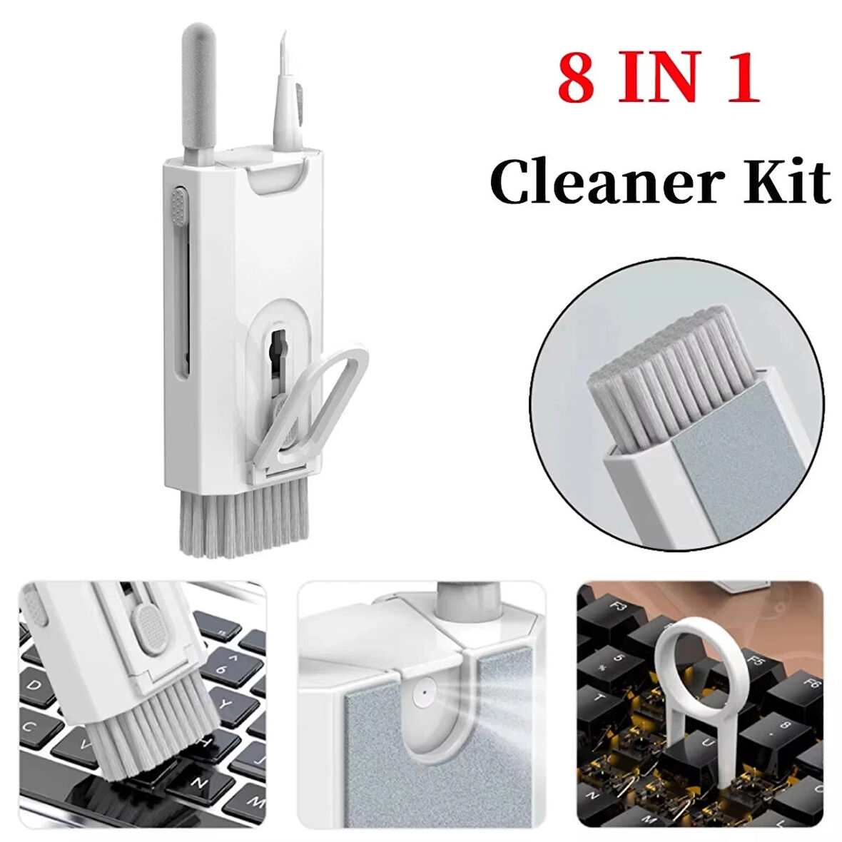 Microcase 8in1 Çok Fonksiyonlu Elektronik Eşya Temizleme ve Fırça Seti - AL5252