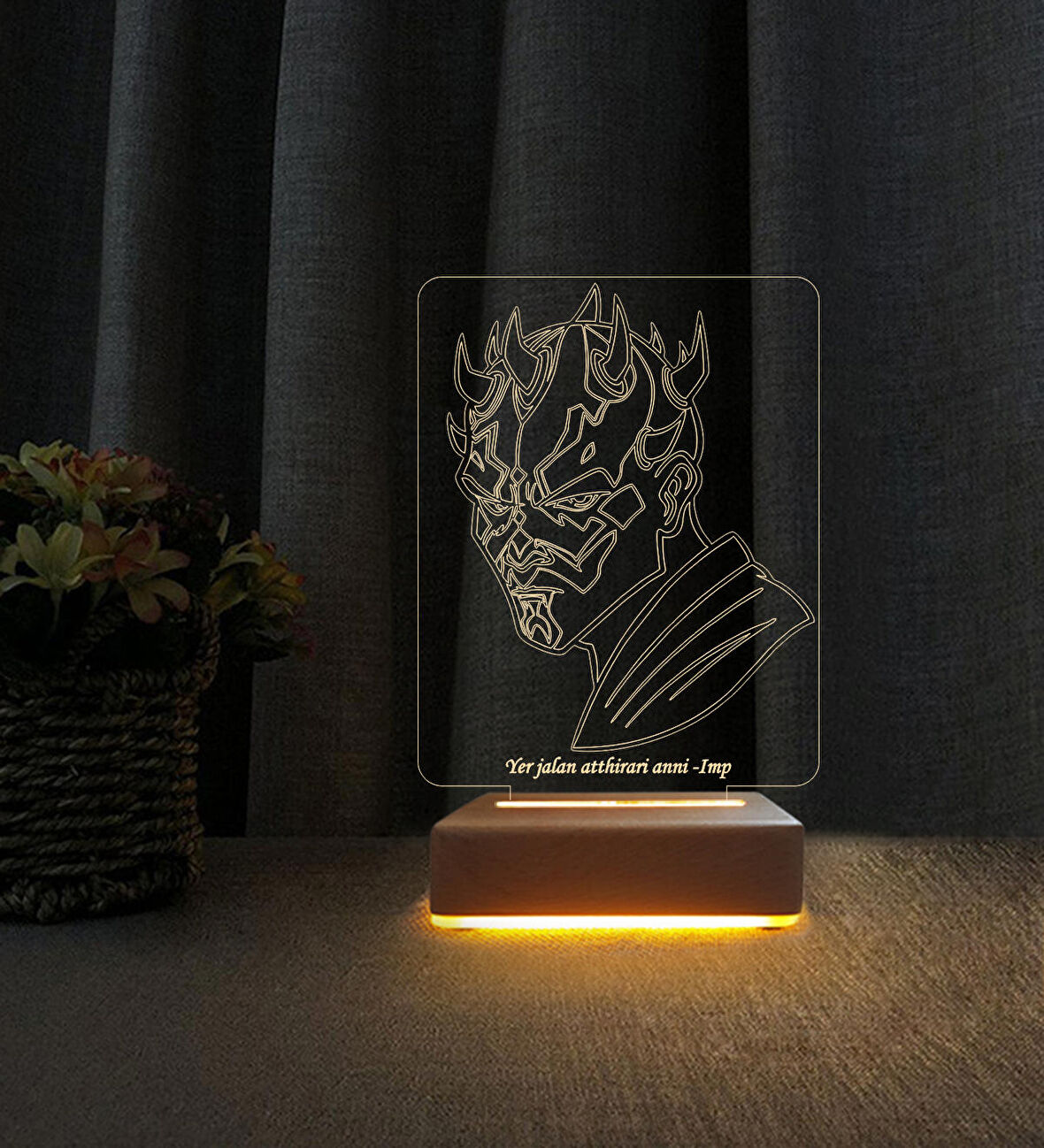 Star Wars Darth Maul Lamba 3d Led  Masa Lambası