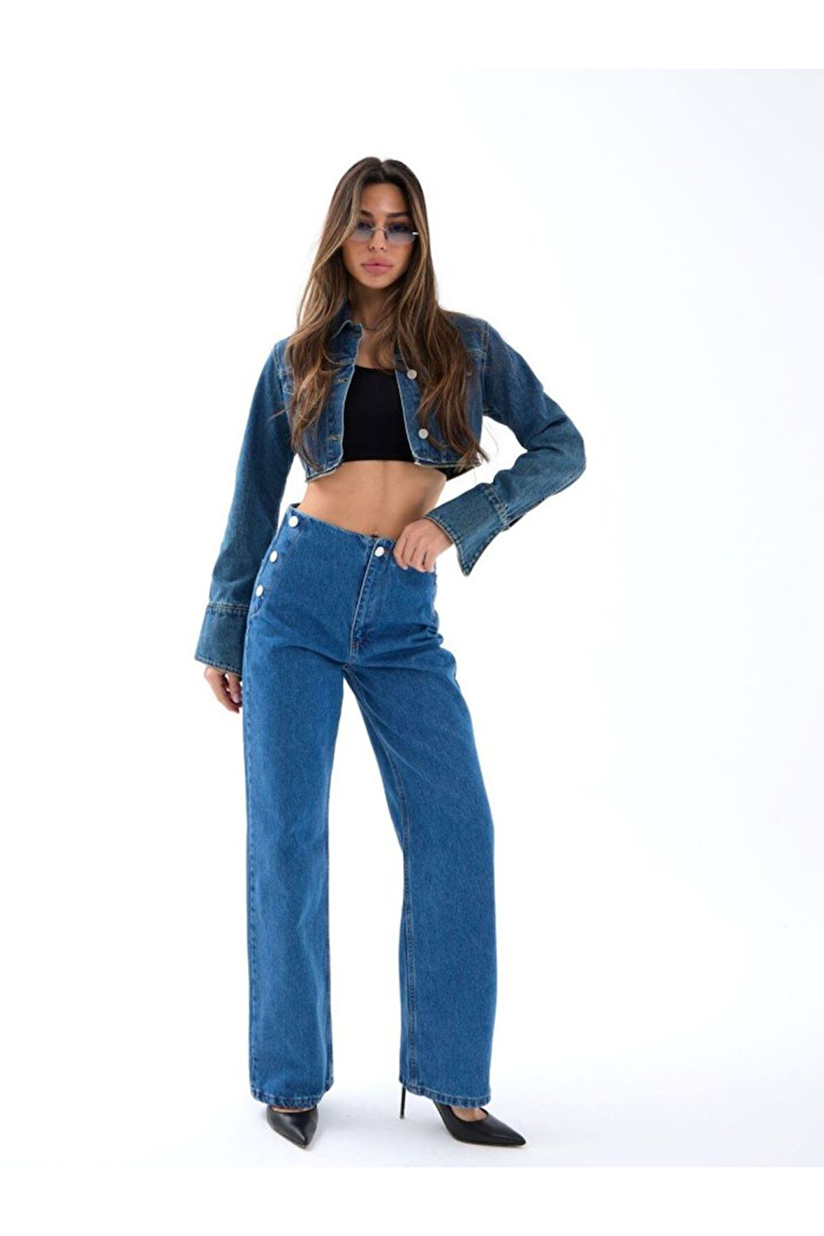 5997 KOT PANTOLON-MAVİ