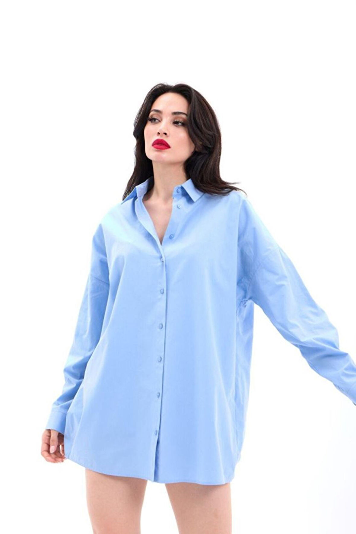 7448 GÖMLEK-MAVİ