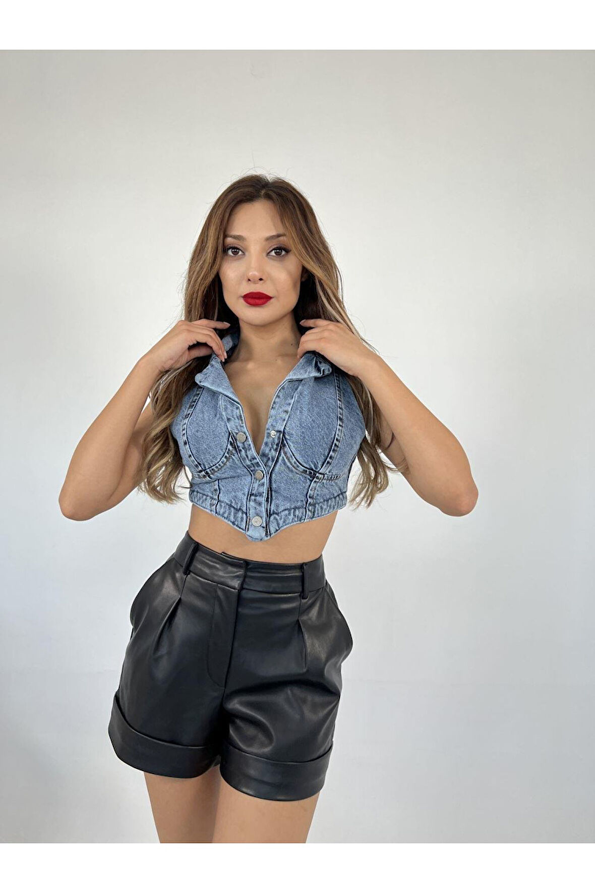 6244 KOT YELEK-MAVİ