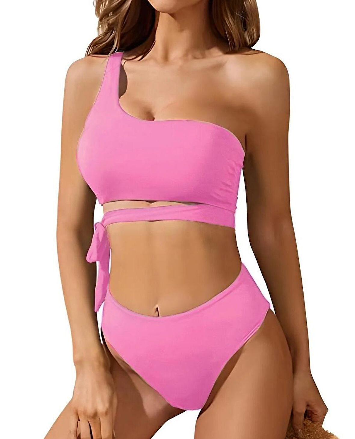 Bikini üstü yandan bağlama detaylı