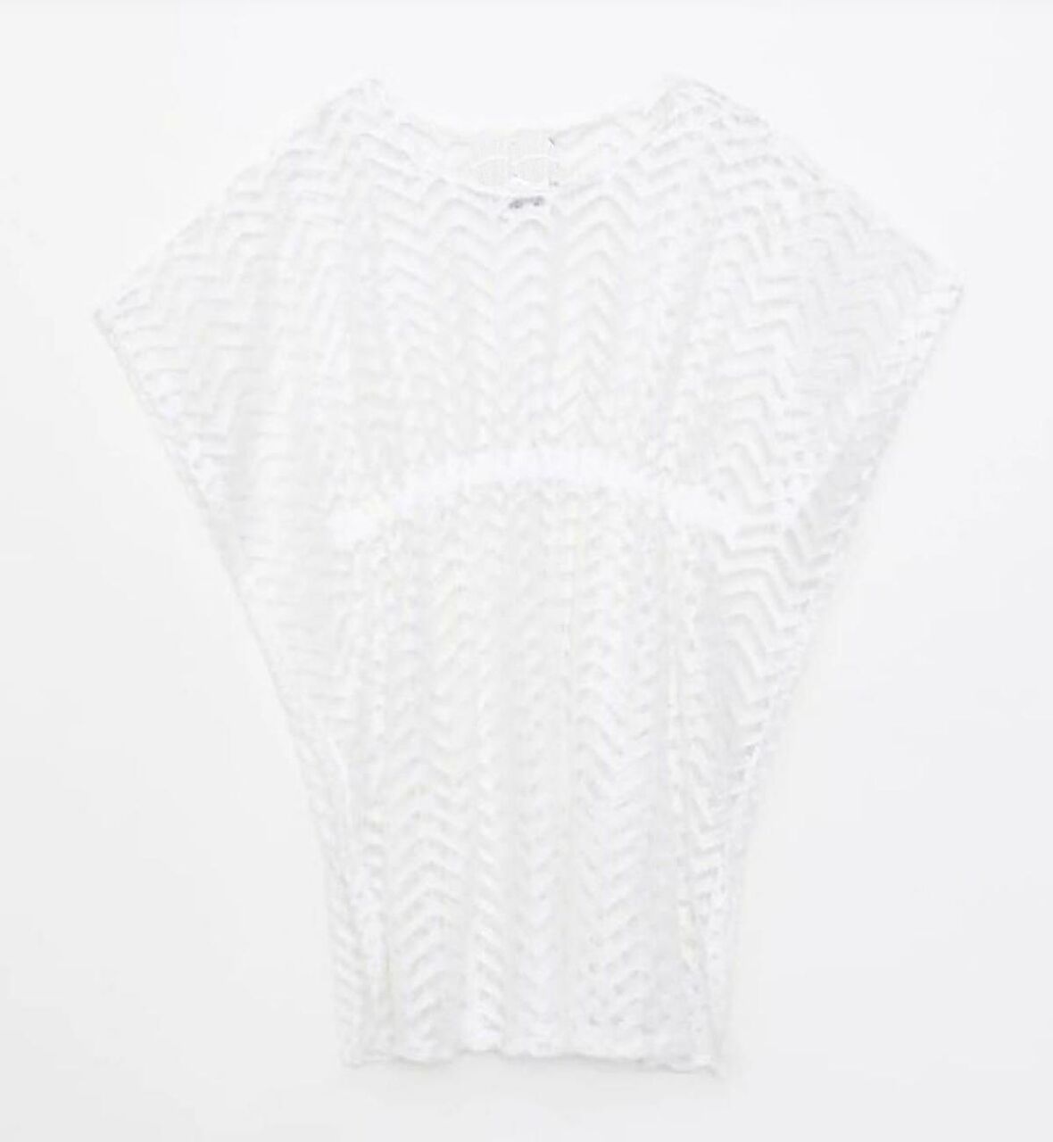 Ekru dantel kız çocuk pareo 