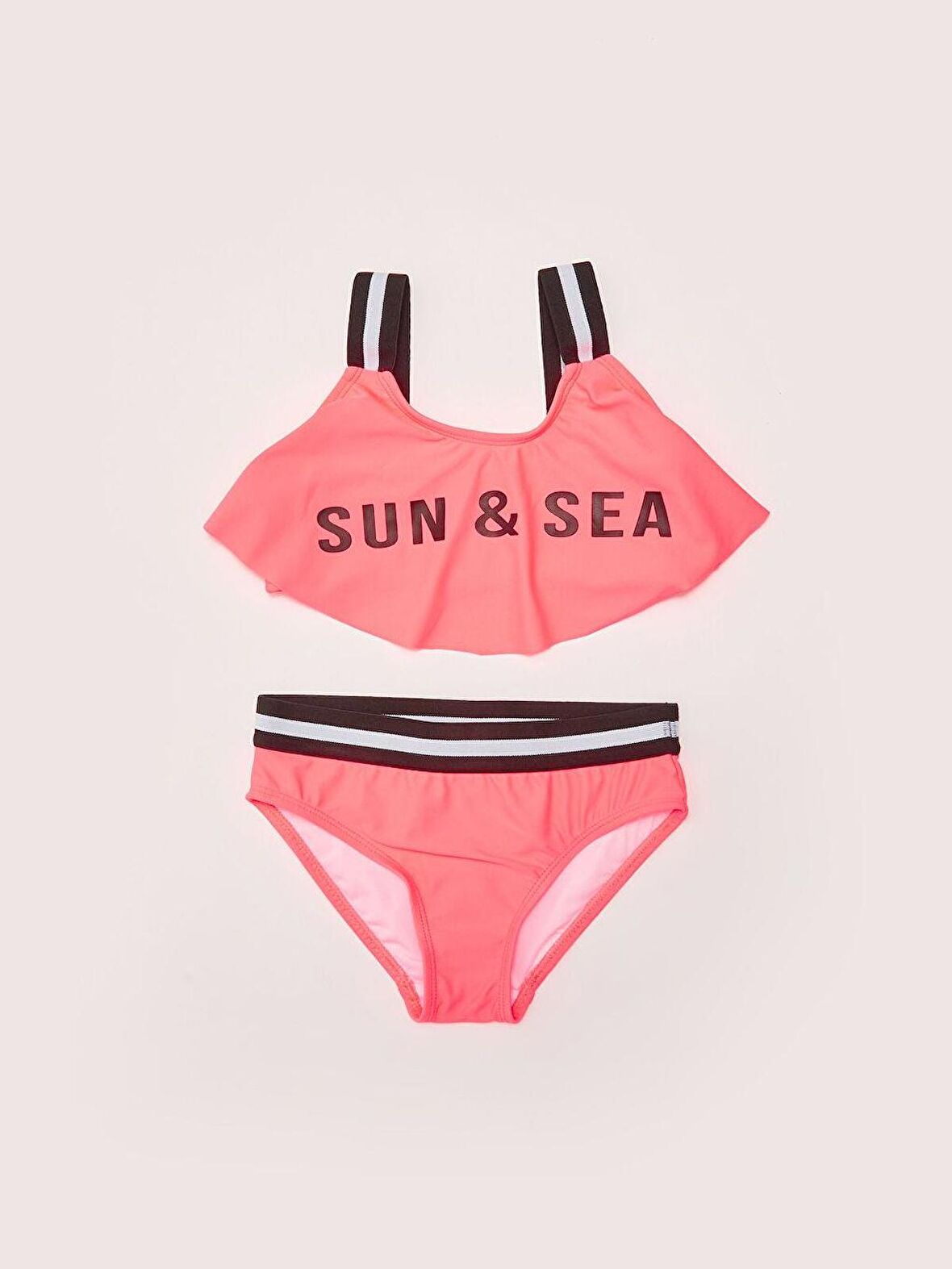 Mercan Volanlı Kız Çocuk Bikini Takım DB200790BT