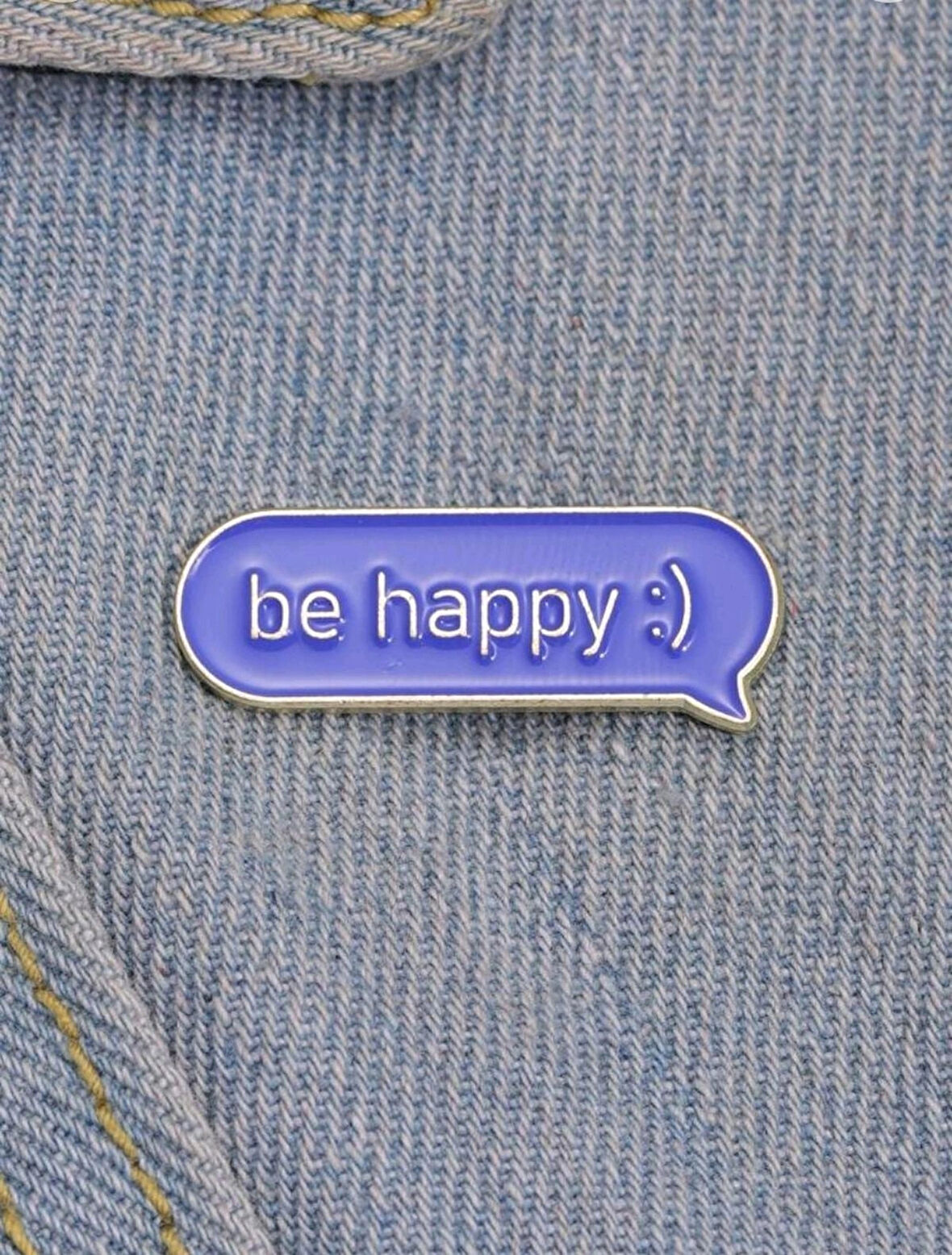 Be Happy Yazılı Broş