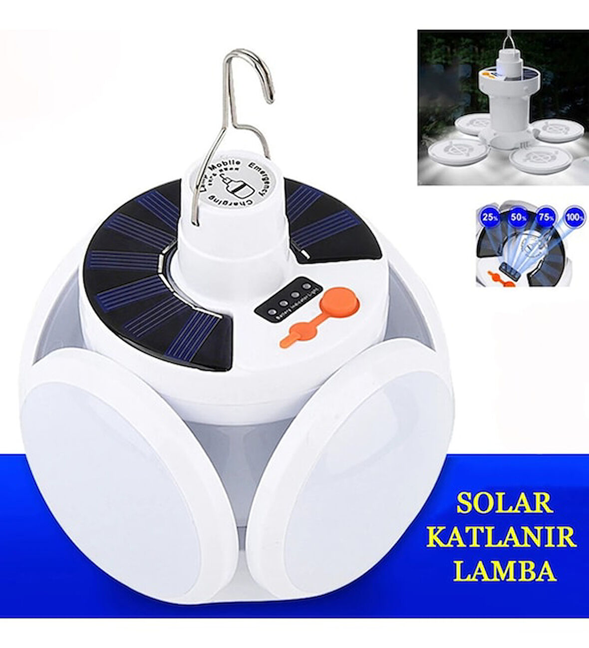 Solar 5 Kanatlı Kamp Lambası (4130)