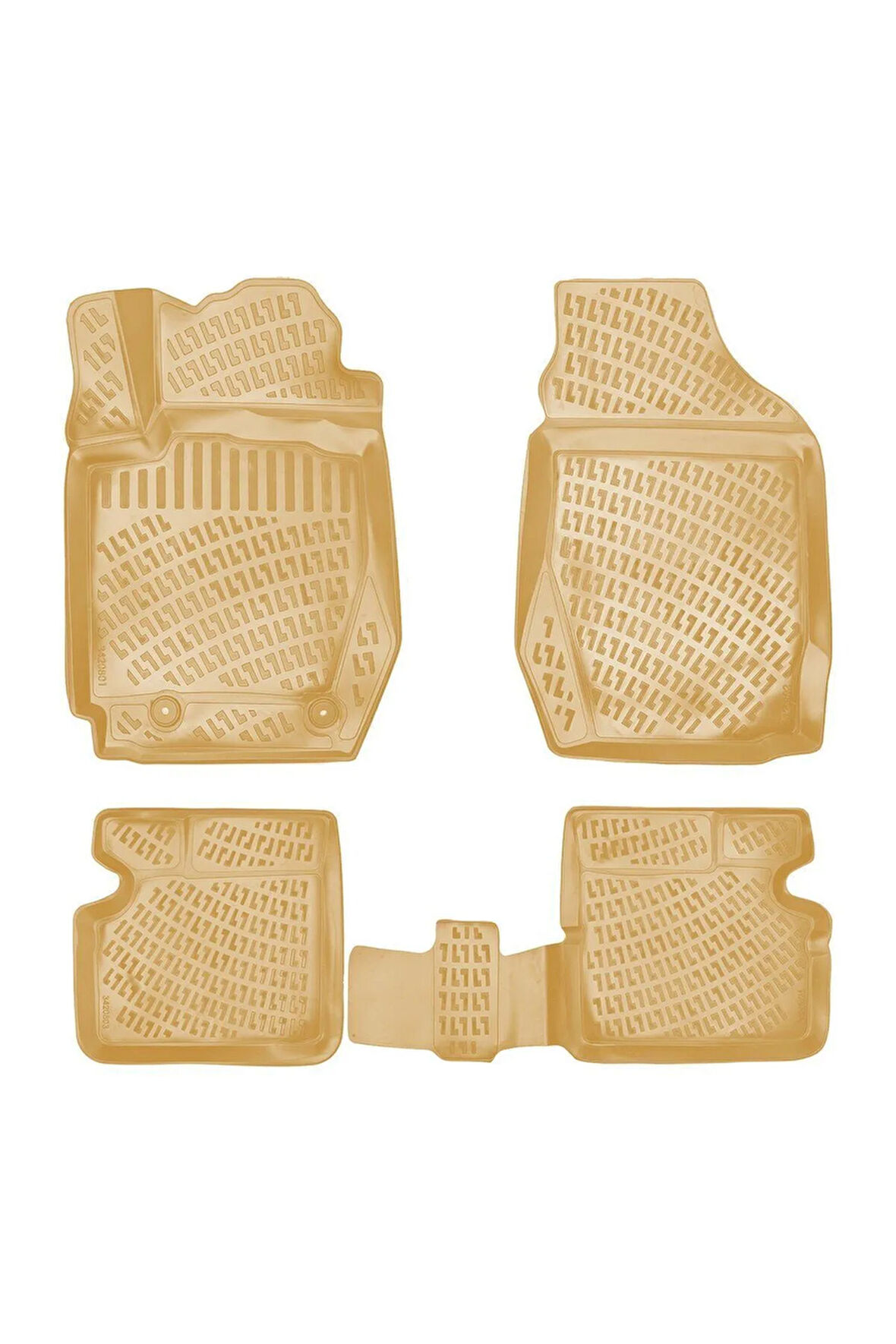 Toyota Corolla 2003 Araca Özel Tasarım 3D Havuzlu Bej Paspas