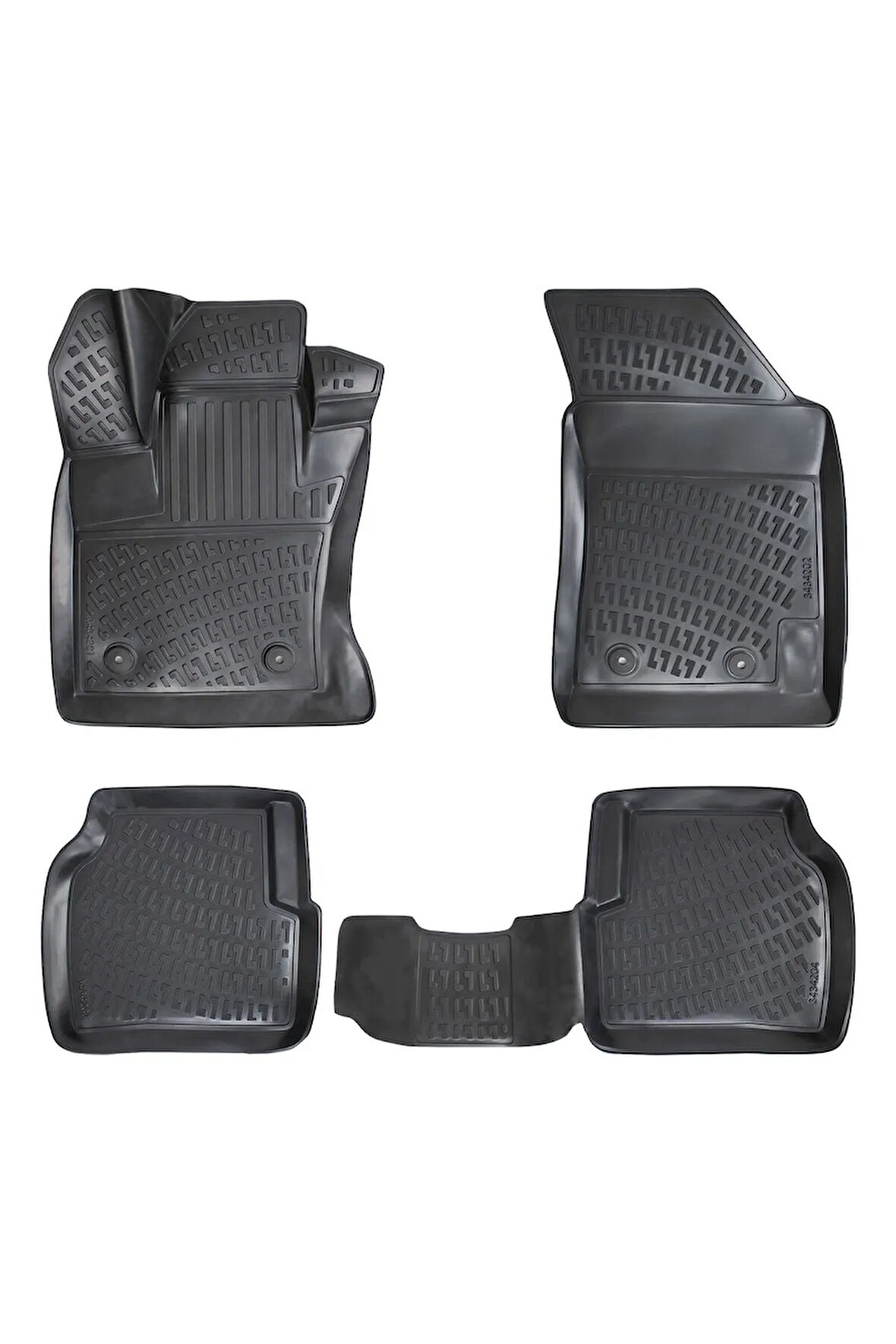 Jeep Compass 2018 Araca Özel Tasarım 3D Havuzlu Paspas