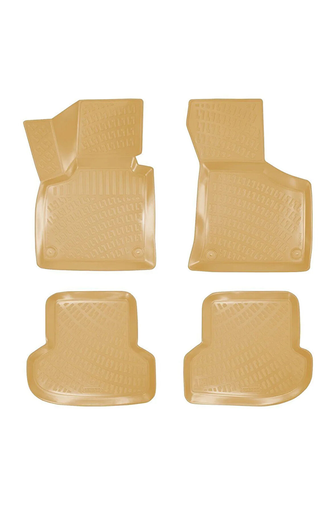 Audi A3 2009 Araca Özel Tasarım 3D Havuzlu Bej Paspas