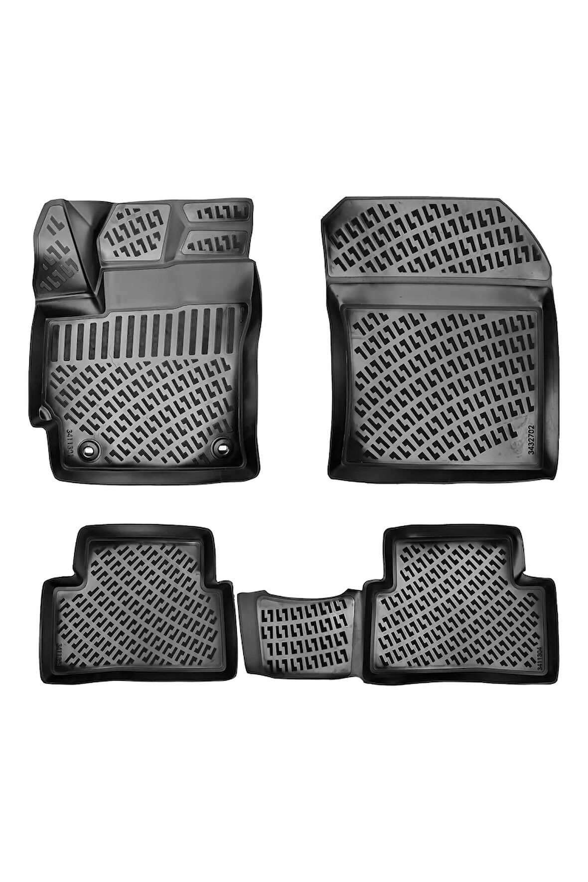 Toyota Corolla HB 2022 Araca Özel Tasarım 3D Havuzlu Paspas