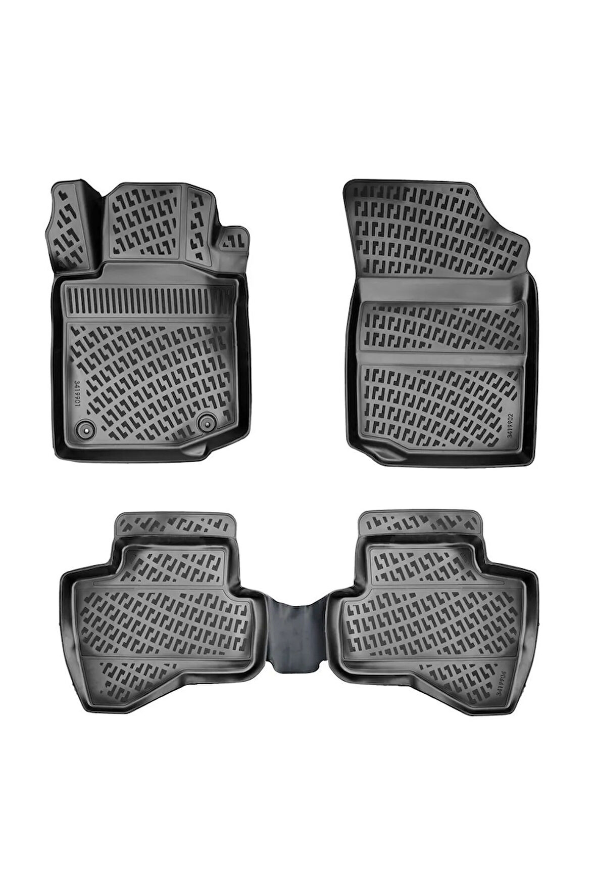 Citroen C1 2007 Araca Özel Tasarım 3D Havuzlu Paspas