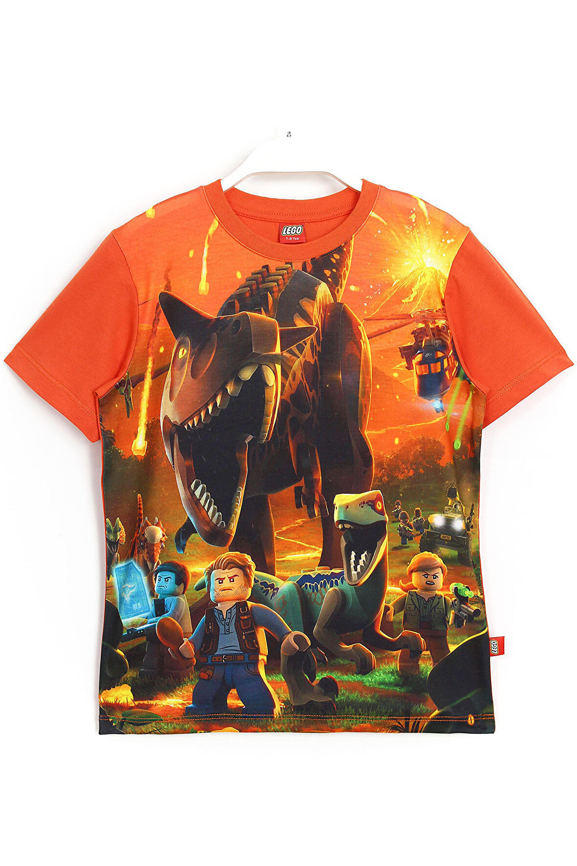 Dinazor Temalı Playstation 4 Xbox Nintendo Oyunu Lego Jurassic World 2 3d Baskılı Çocuk T-shirt