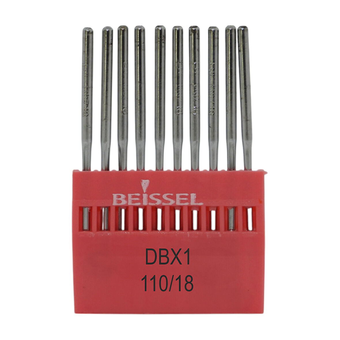 Beissel DBx1 Sanayi Tipi Düz makine İnce dipli iğne 18/110 Numara SUK uçlu 10 Adet (1 Paket)