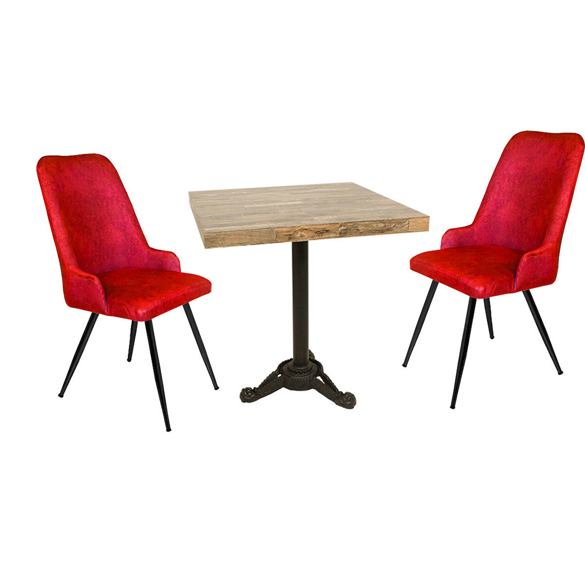 Çipa Laminat Kare - Çırağan Fiskos Seti - Bordo