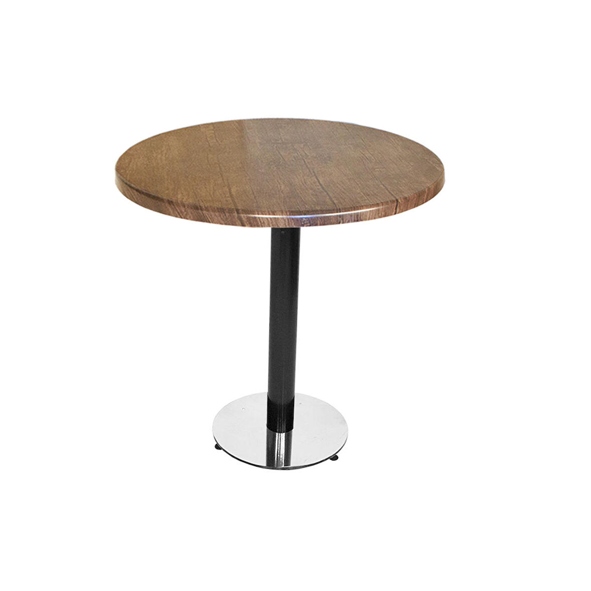 Karanfil Werzalit Yuvarlak Masa 70cm - Rustik Dark