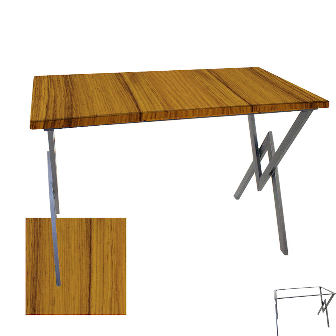 Anemon Werzalit Mutfak Masası 80x140 - Real Teak