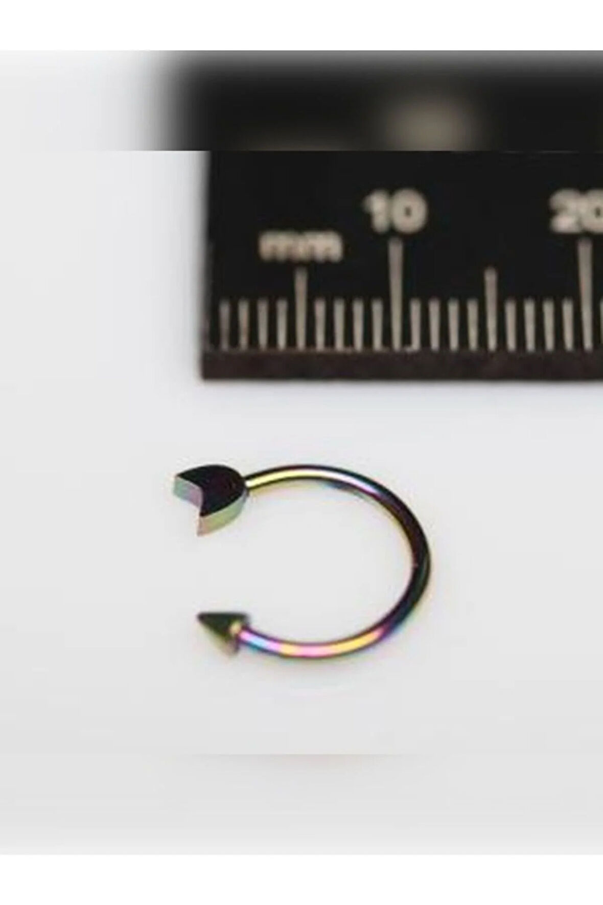 OK / Spayk 3mm x 10mm x 1.2mm Siyah Halka Piercing