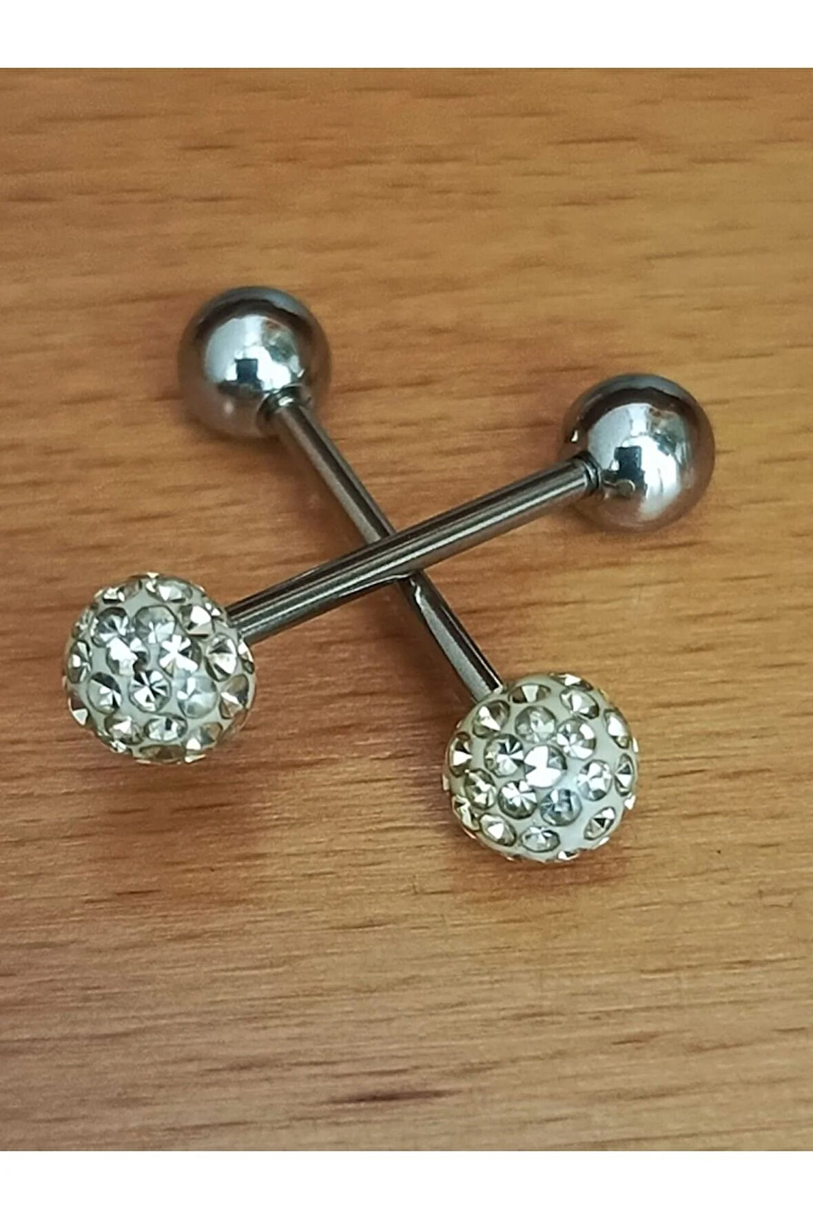 Şambala Top 6mm x 16mm x 1.6mm Çelik Dil Piercing