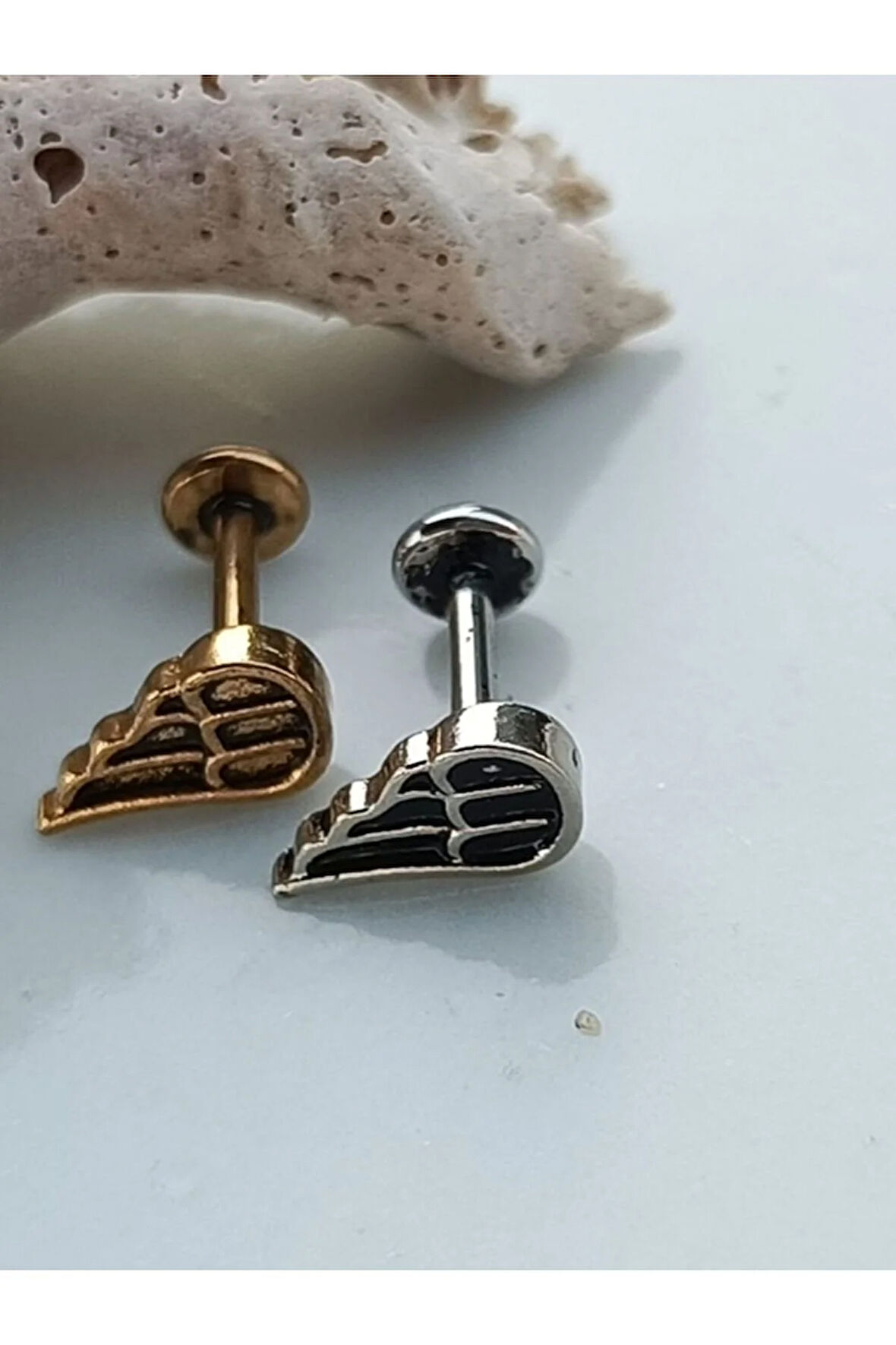Kanat Çelik Tragus Helix Conch Piercing
