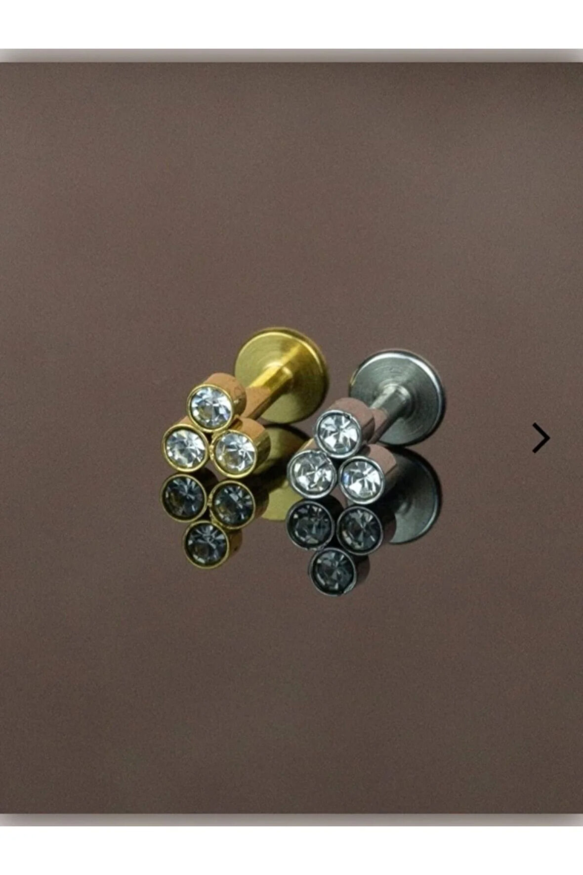 Cerrahi Çelik Üç Top Çelik Tragus Helix Conch Piercing