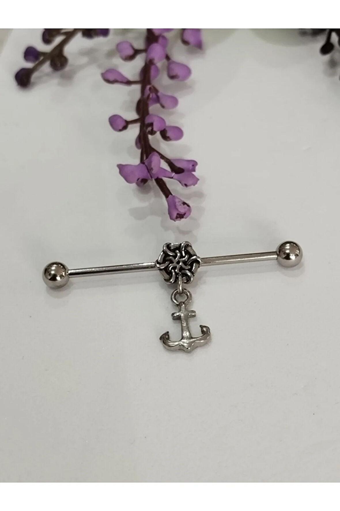 Cerrahi Çelik Çapa Çelik Köprü Piercing