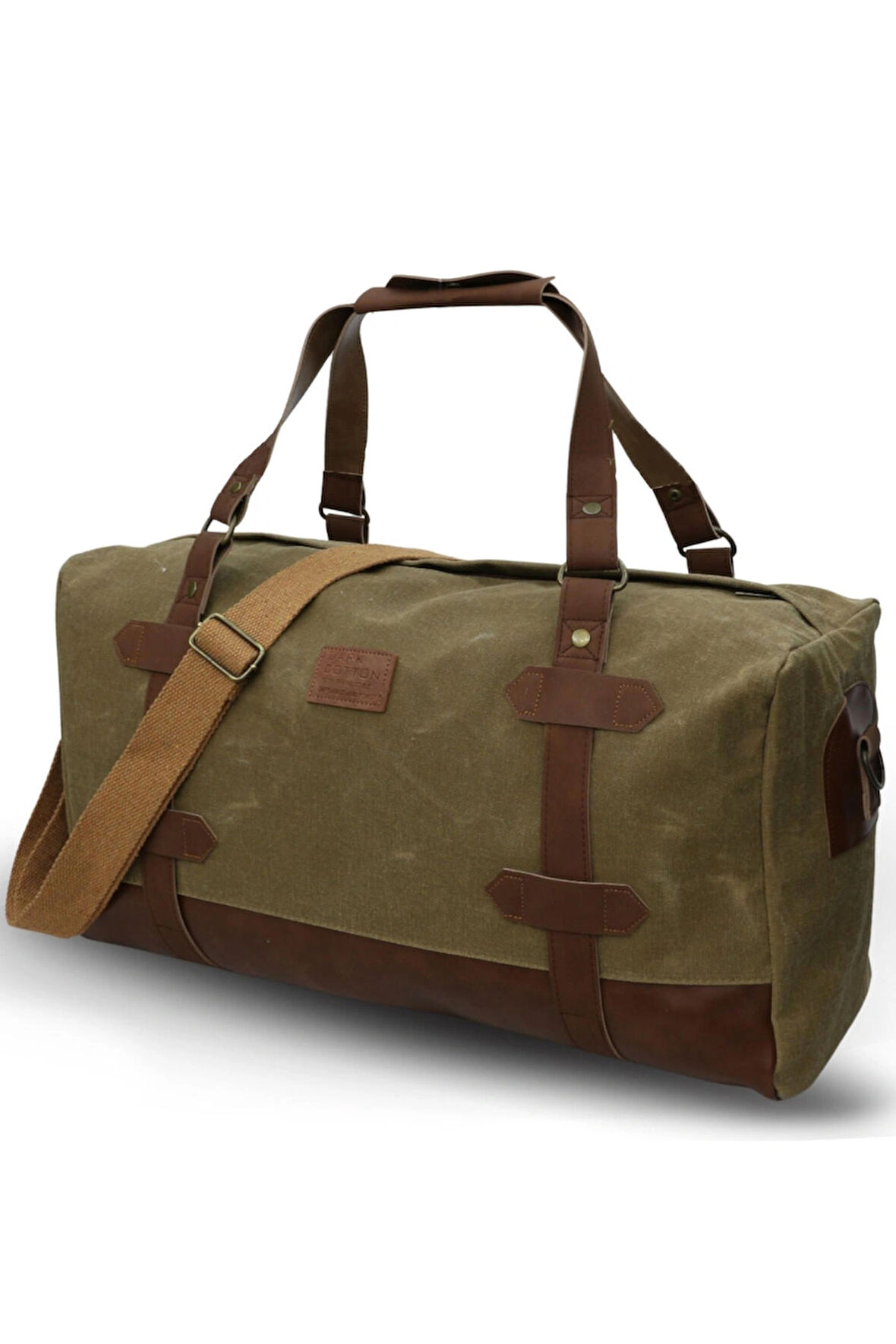 DARK COTTON 7104 Camel Deve Tüyü Seyahat, Spor Suya Dayanıklı Kanvas Çantası, Hafta Sonu Çantası El Çantası