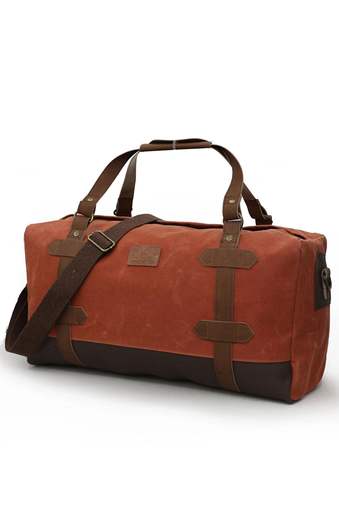 Dark Cotton 7104 Kiremit Seyahat, Spor Suya Dayanıklı Kanvas Çantası, Hafta Sonu Çantası El Çantası