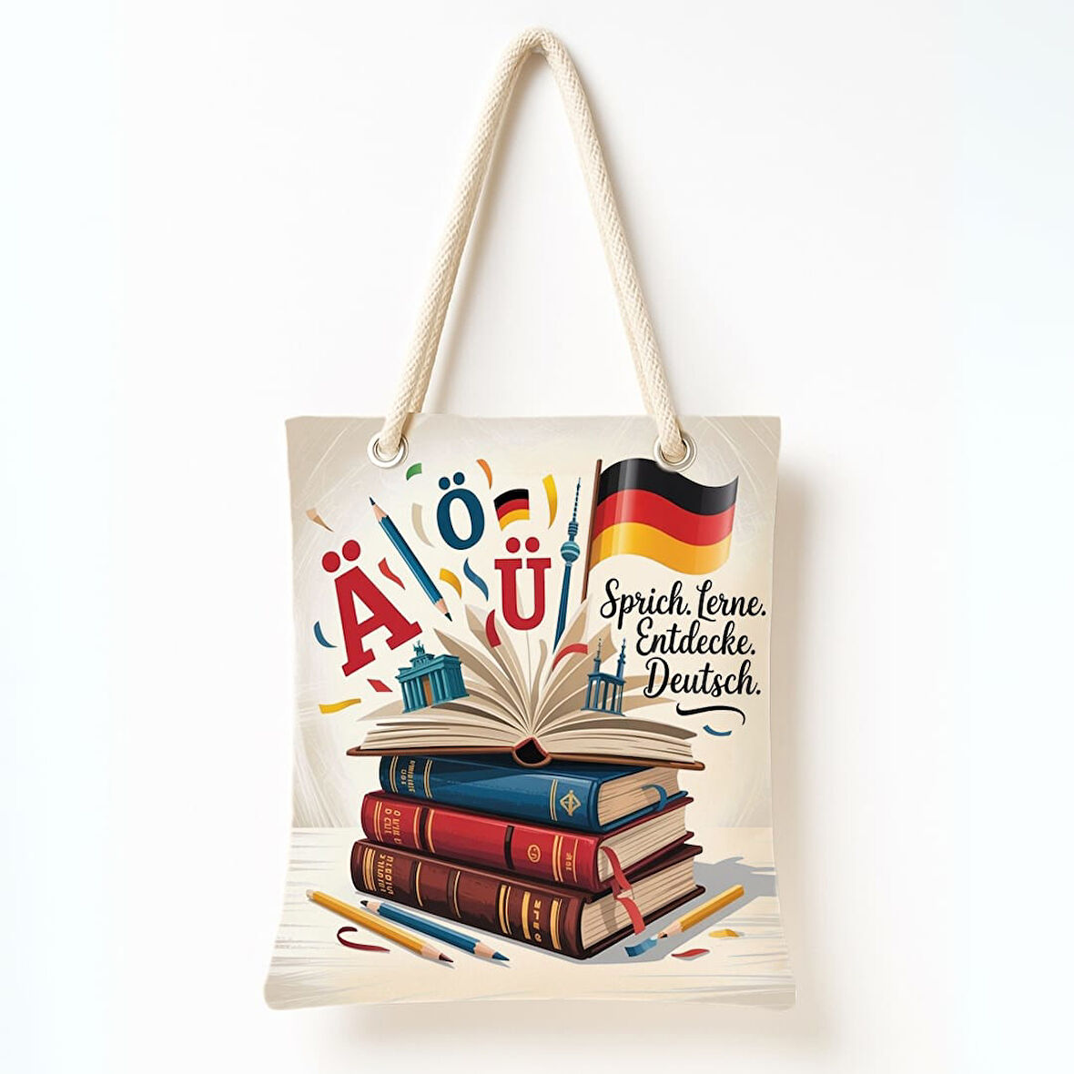 Hediyelik Almanca Keşif Omuz Çantası