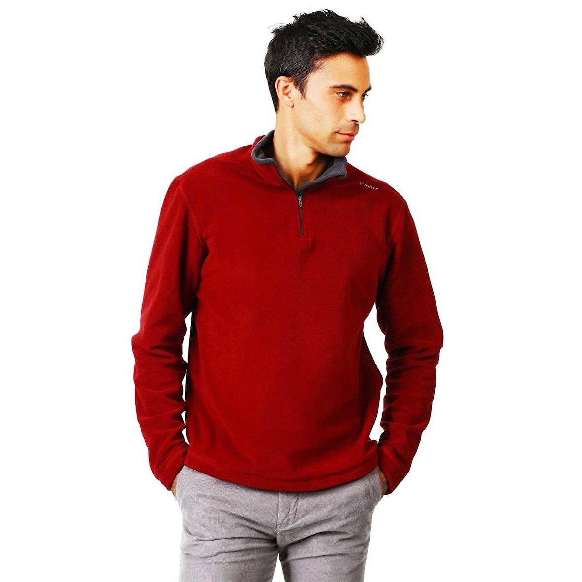 Evolite Fuga Bay Mikro Polar Sweater - Bordo