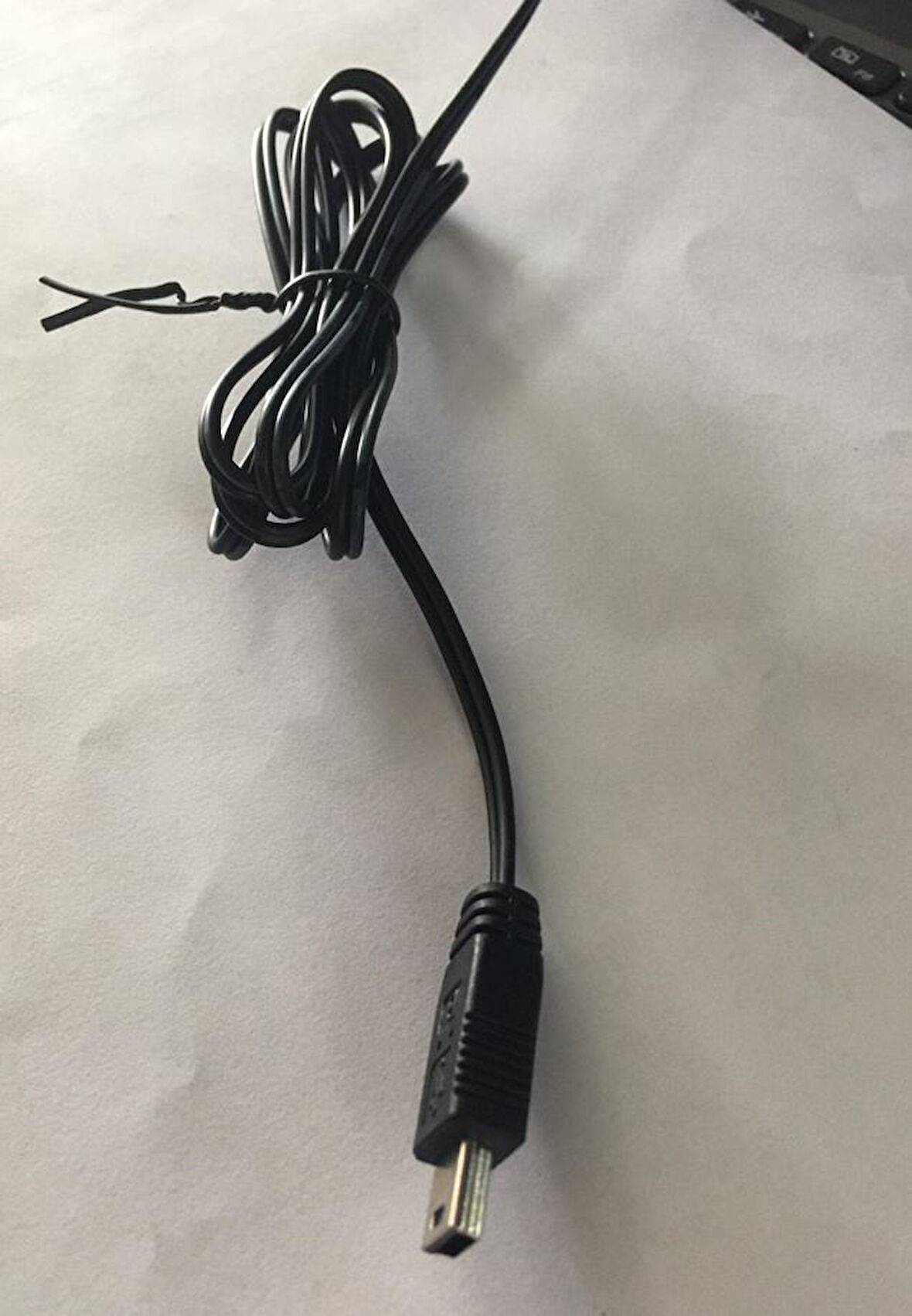 YERLİ ÜRETİM 1.2 METRE 18/0.10BS*2F MİNİ USB YEDEK ADAPTÖR KABLOSU (4172)