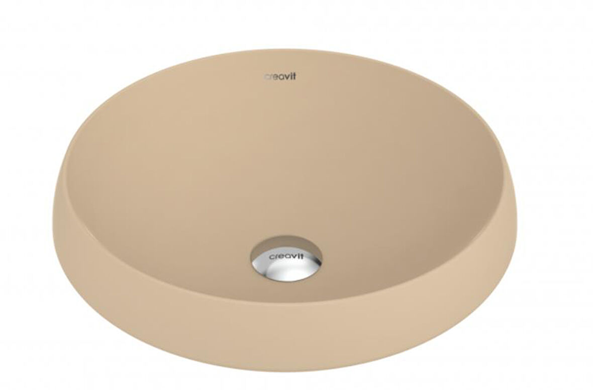 Creavit Deep Tezgah Üzeri Lavabo Cappicino Ø45 cm DE045