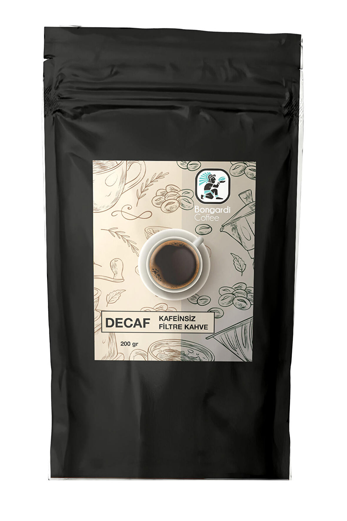 DECAF Kafeinsiz Öğütülmüş Filtre Kahve 200 g