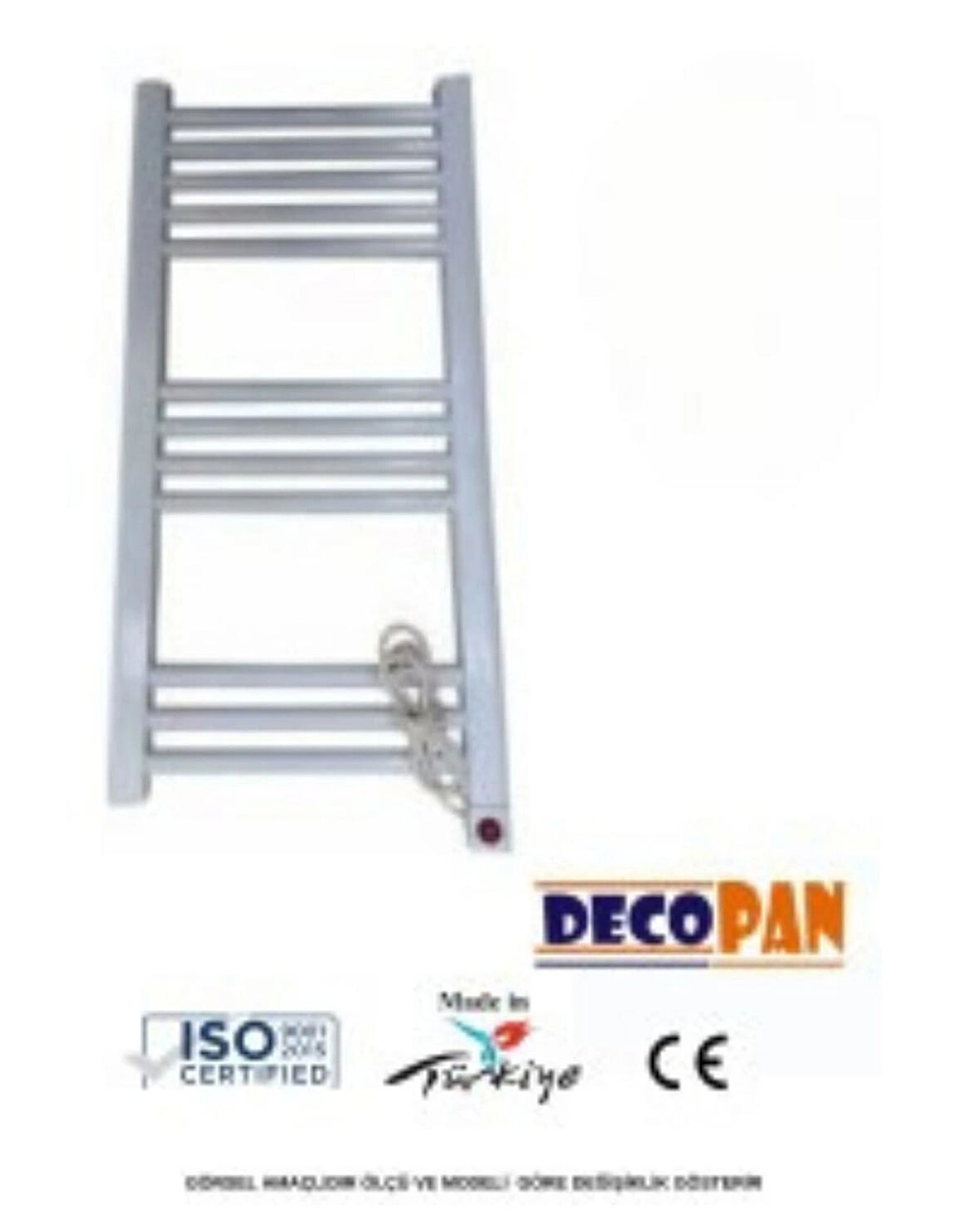 DECOPAN ELEKTRİKLİ 600/800MM BEYAZ HAVLUPAN(12 boru)