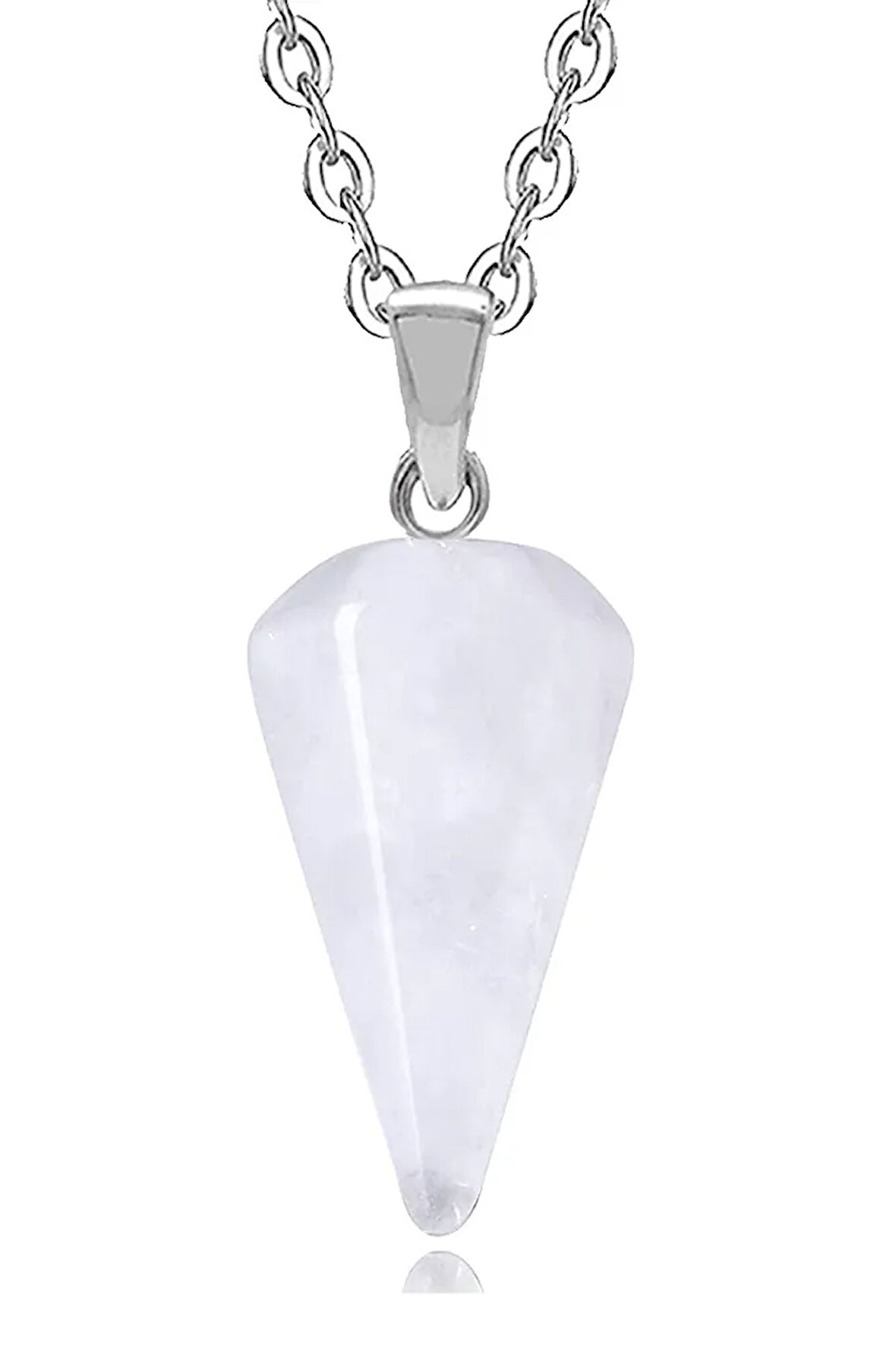 Sertifikalı Doğal Kristal Kuvars Taşı Doğal Taş Pandül Kolye