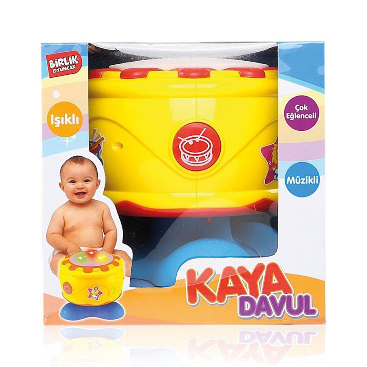 Nessiworld URT009-01  Müzikli ve Işıklı Kaya Davul -Birliktoys