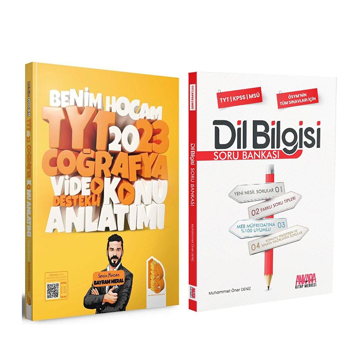 Benim Hocam TYT Coğrafya Konu ve AKM Dil Bilgisi Soru Bankası Seti 2 Kitap
