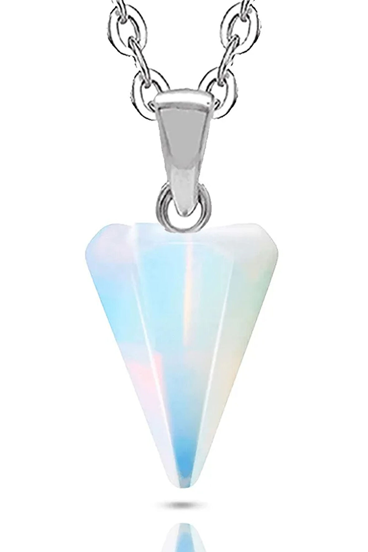 Sertifikalı Doğal Opal Taşı Doğal Taş Pandül Kolye