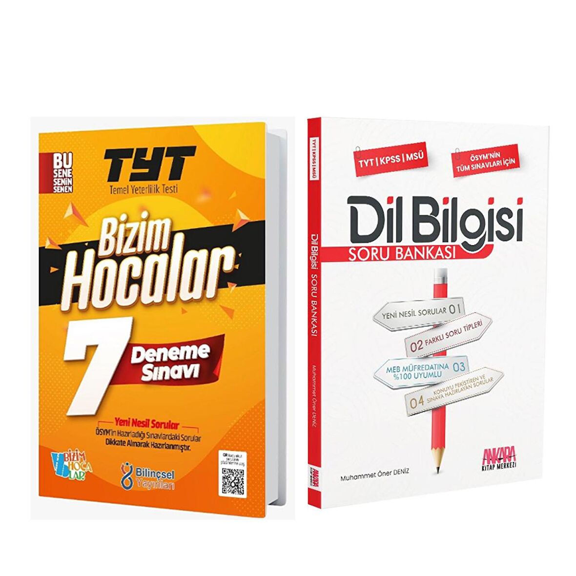 Bilinçsel TYT Bizim Hocalar 7 Deneme ve AKM Dil Bilgisi Soru Bankası Seti 2 Kitap