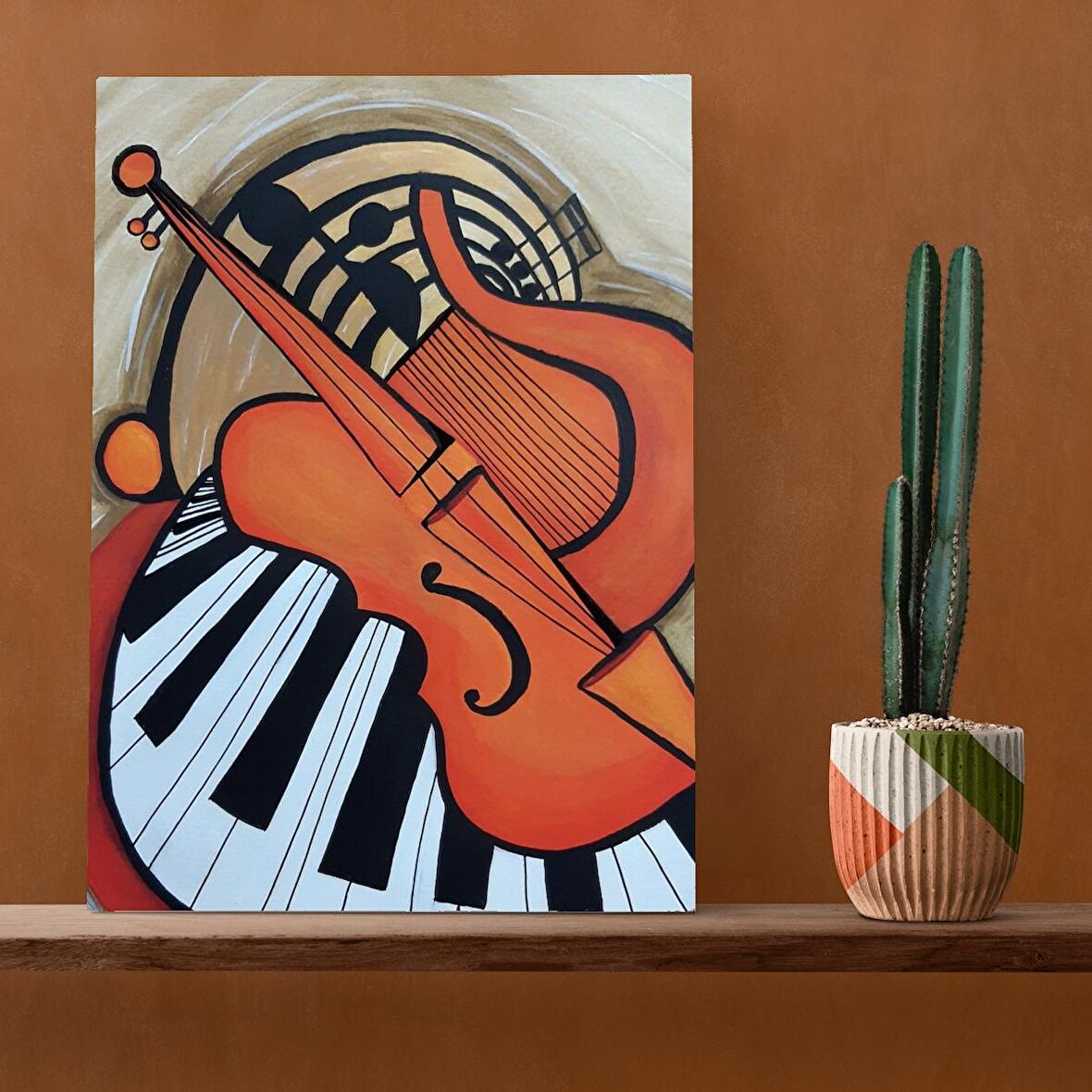 Tuval Üzerine Dijital Baskı Modern Sanatsal Kanvas Tablo 35x50 Tablo-A057