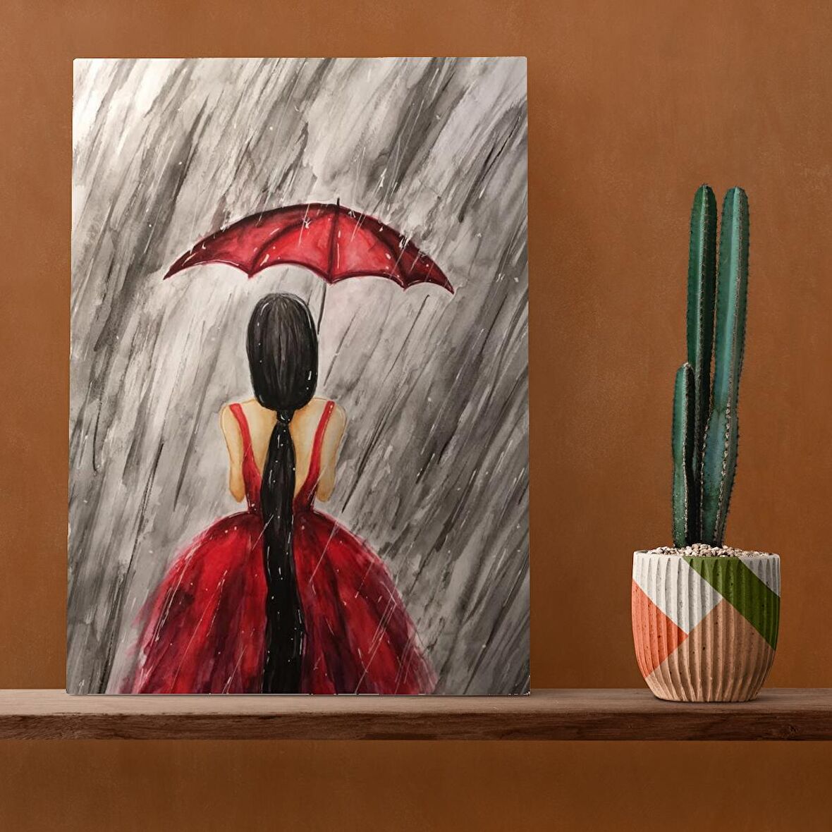 Tuval Üzerine Dijital Baskı Modern Sanatsal Kanvas Tablo 35x50 Tablo-A058