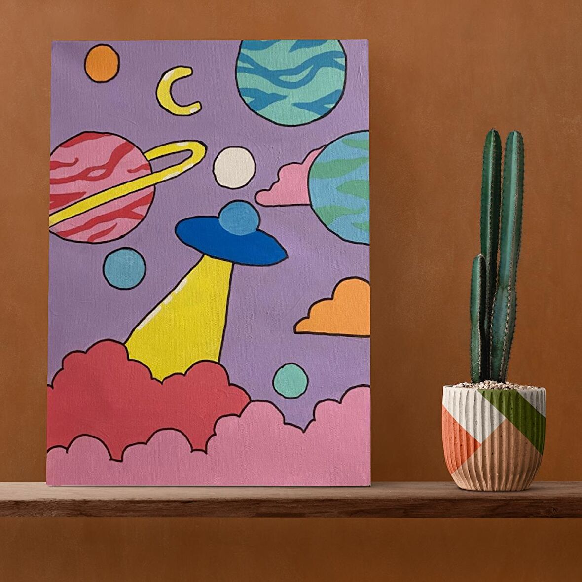 Tuval Üzerine Dijital Baskı Modern Sanatsal Kanvas Tablo 35x50 Tablo-A102