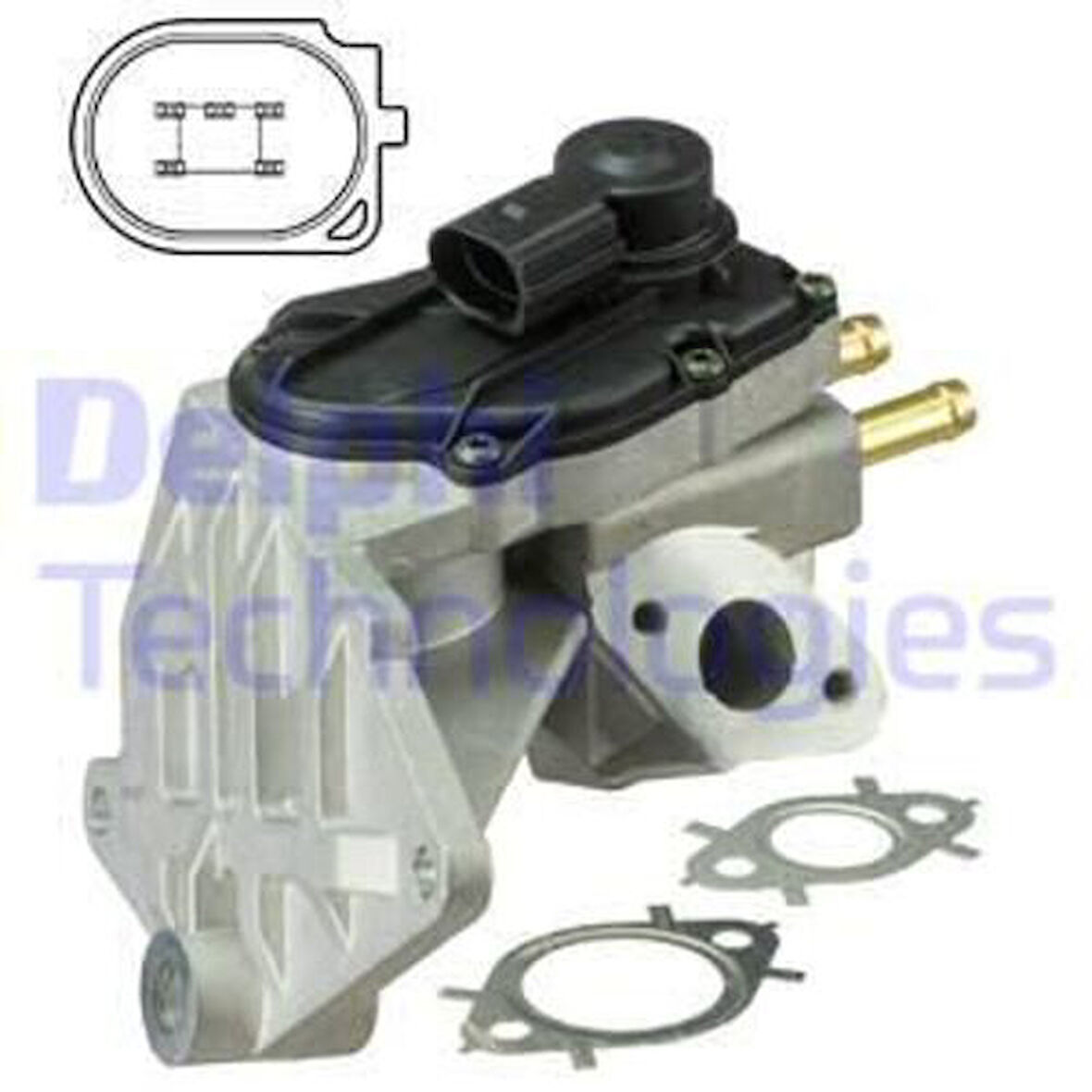 Delphi EG10424-12B1 EGR Valfi-Audi A3 Seat Altea Altea Xl Leon Toledo Skoda Octavia Volkswagen Eos Golf Golf 06F131503A