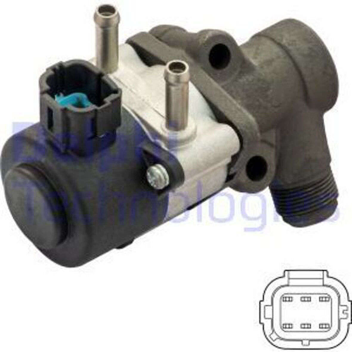 Delphi EG10456-12B1 EGR Valfi Nissan Almera 1.5-1.8 2000-2007 N16 Kasa Primera 1.6-1.8 1996-2002 Qg16De Motor P11 Kasa 14710-5M001