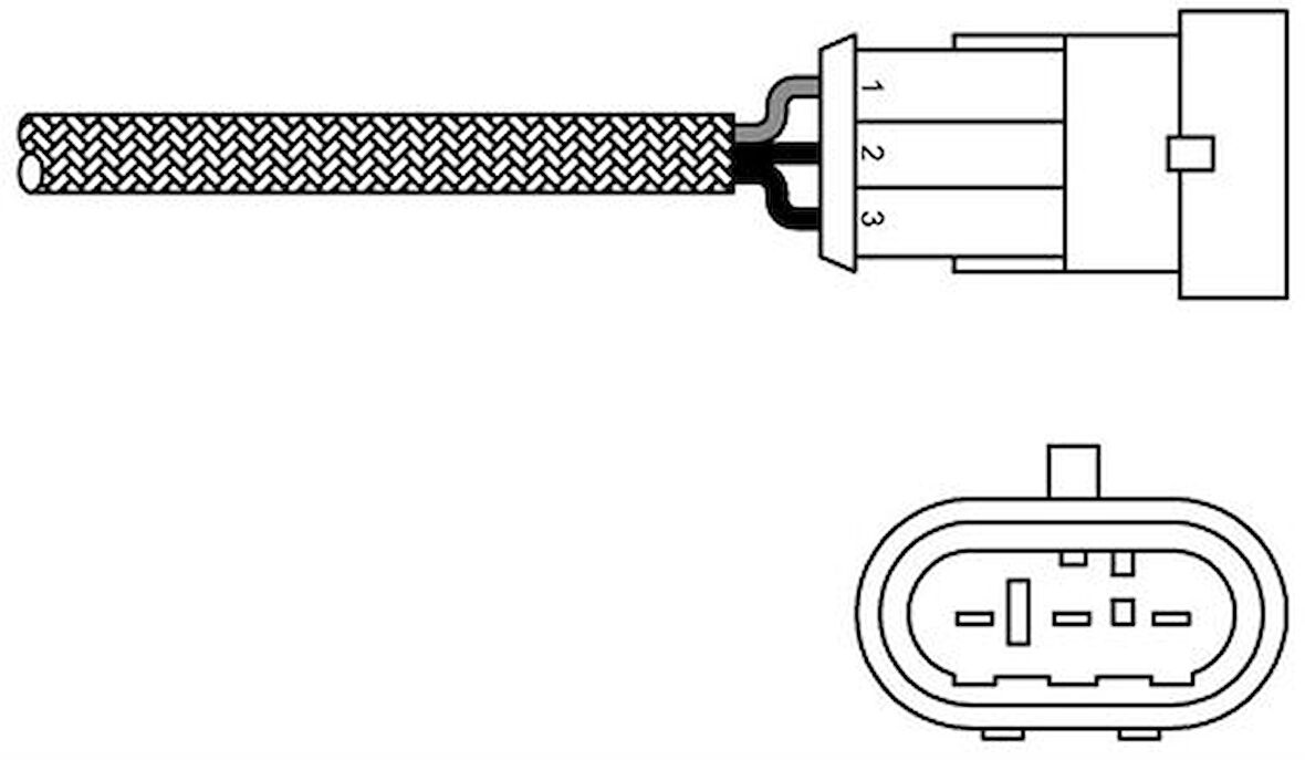 Delphi ES10971-12B1 Oksijen Sensörü Renault 19 Clio I Kangoo 97-Clio II 98-Laguna I 96-E7J 1.4 1.6 16V 7700273715